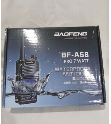 HT Baofeng A58 PRO 7 Watt, Dual Band BF A 58 Waterproof Bofeng VHF UHF UV 4800 mah Battery Bopeng