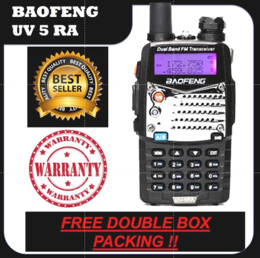 HT Baofeng UV5RA Dual Band - Bopeng UV 5RA Radio Komunikasi 5R A Garansi 1 tahun servis Dualband